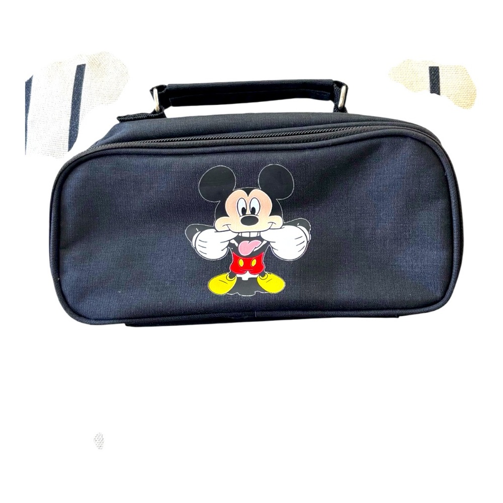 Super cute Mickey Mouse zippered travel bag tote toiletry pouch